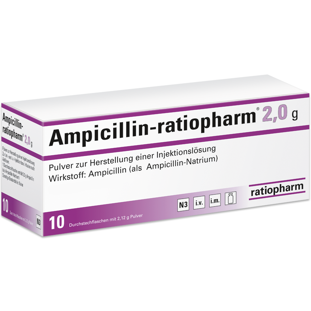 Ampicillin-ratiopharm® 2,0&nbsp;g
