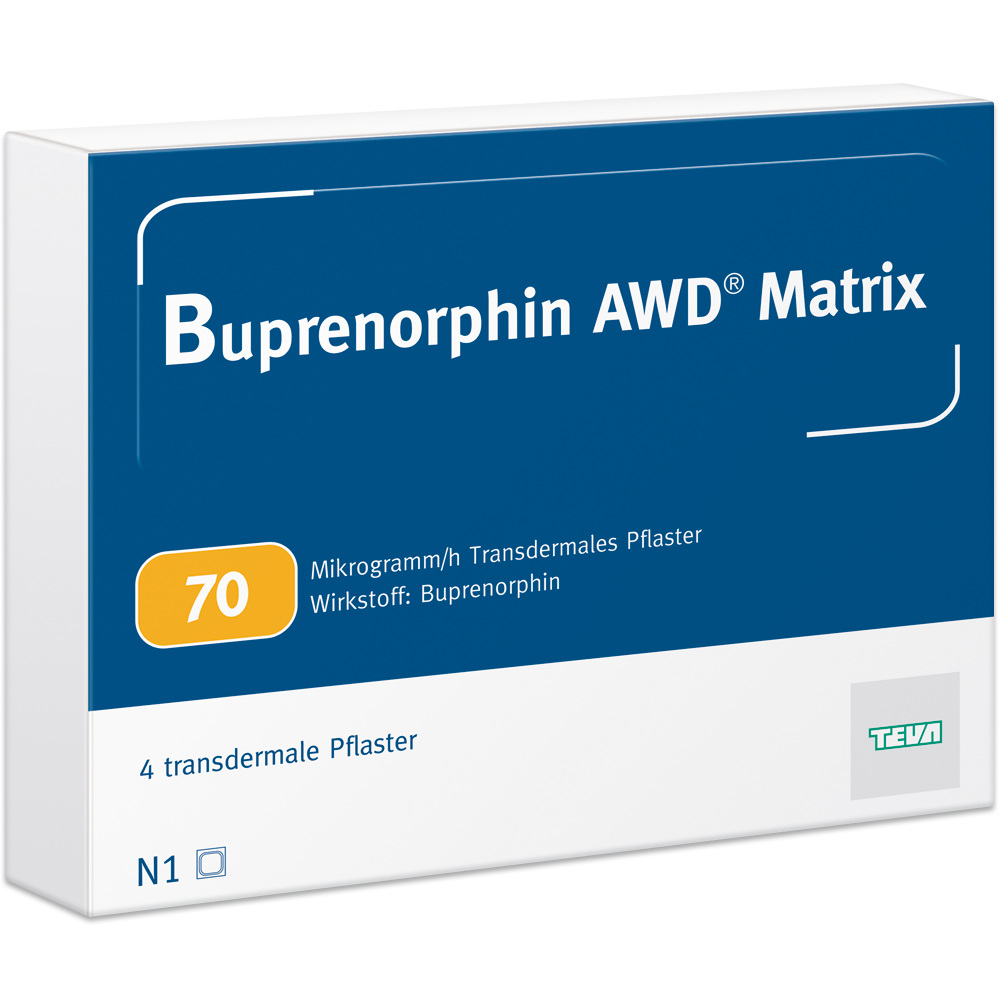Buprenorphin AWD® Matrix 70 Mikrogramm/h Transdermales Pflaster ratiopharm GmbH
