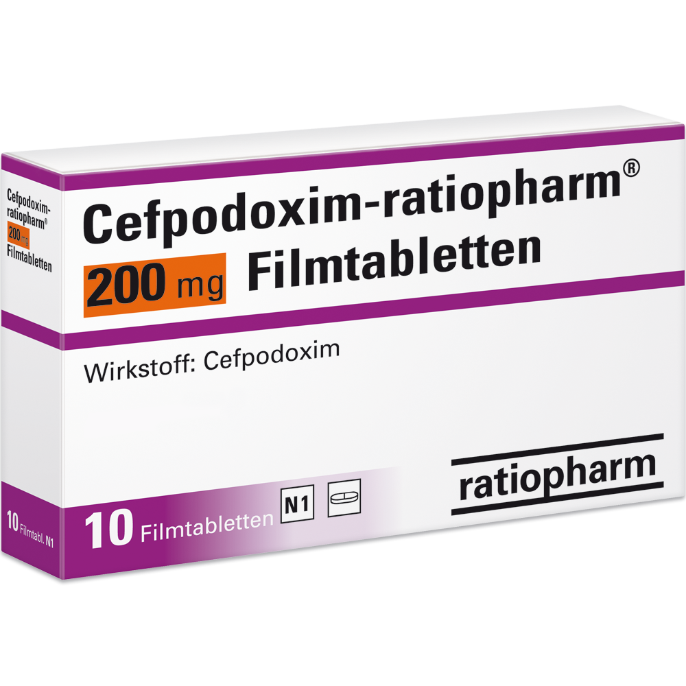 Cefpodoxim ratiopharm 174 200 mg Filmtabletten ratiopharm GmbH