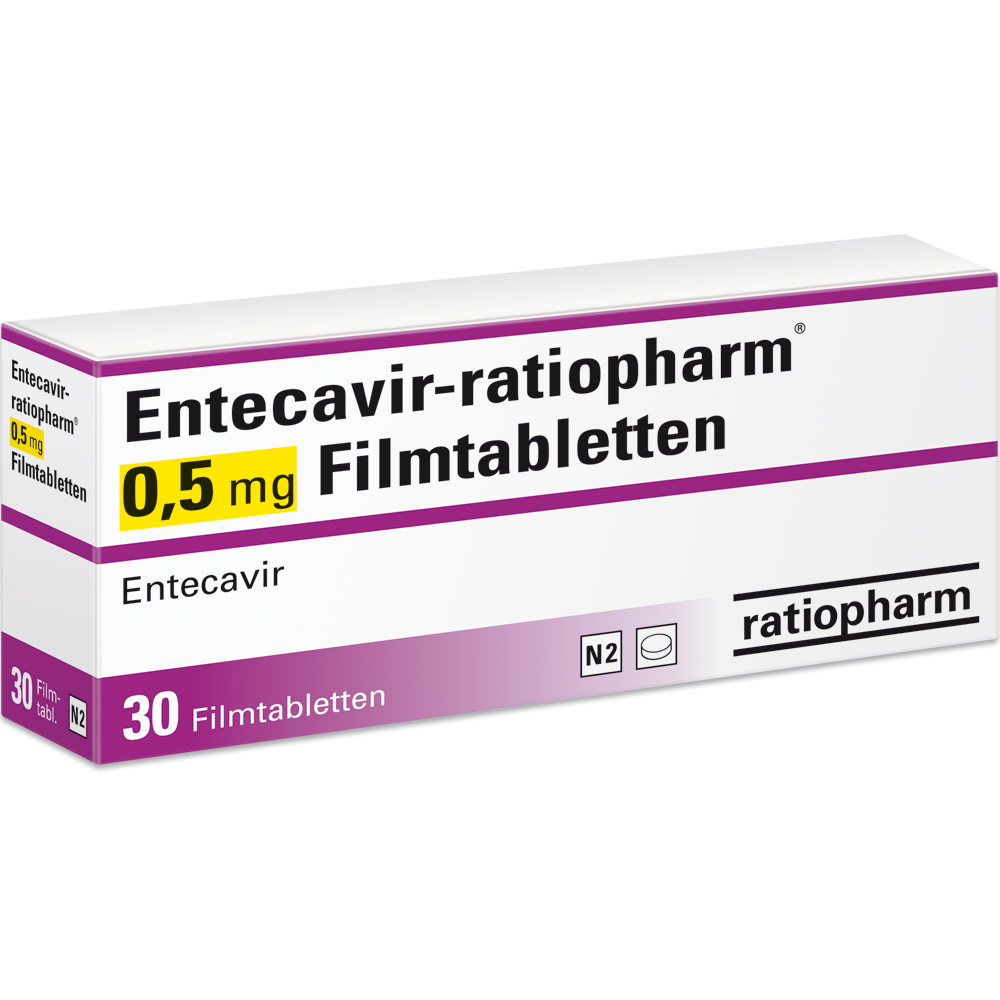 Entecavir-ratiopharm® 0,5&nbsp;mg Filmtabletten