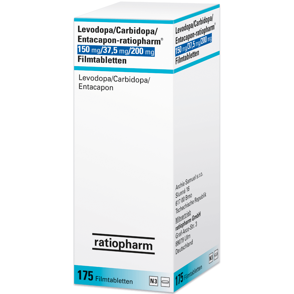 Levodopa/Carbidopa/Entacapon-ratiopharm® 150&nbsp;mg/37,5&nbsp;mg/200&nbsp;mg Filmtabletten