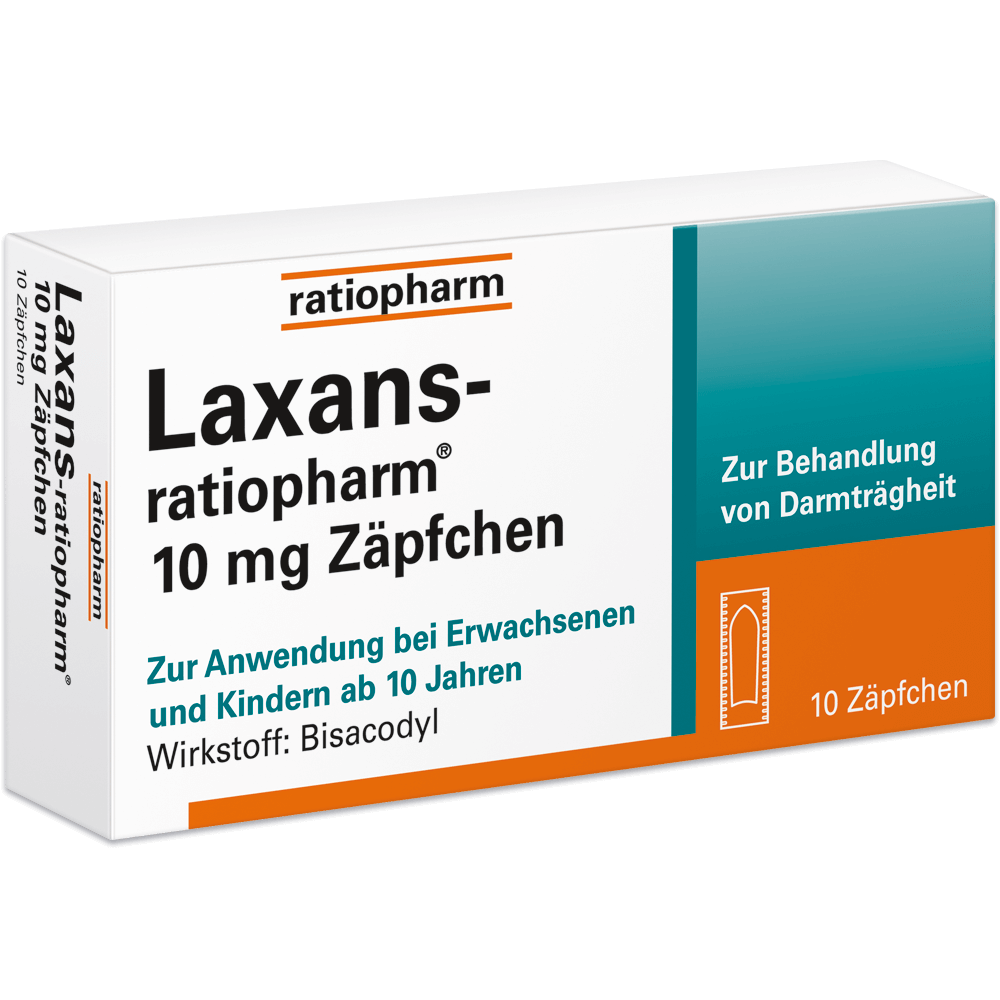 Laxans-ratiopharm® 10 mg Zäpfchen - ratiopharm GmbH