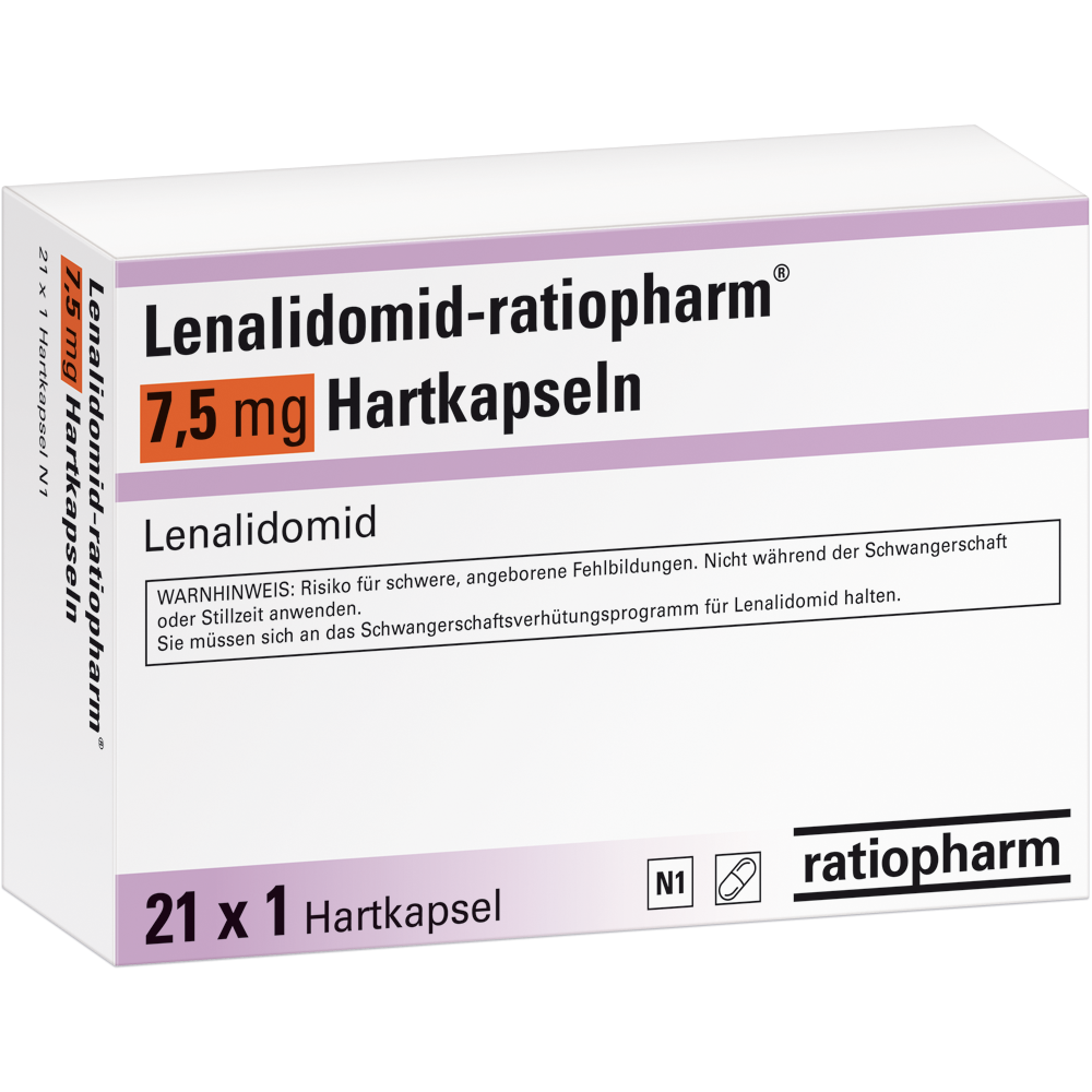 Lenalidomid-ratiopharm® 7,5&nbsp;mg Hartkapseln