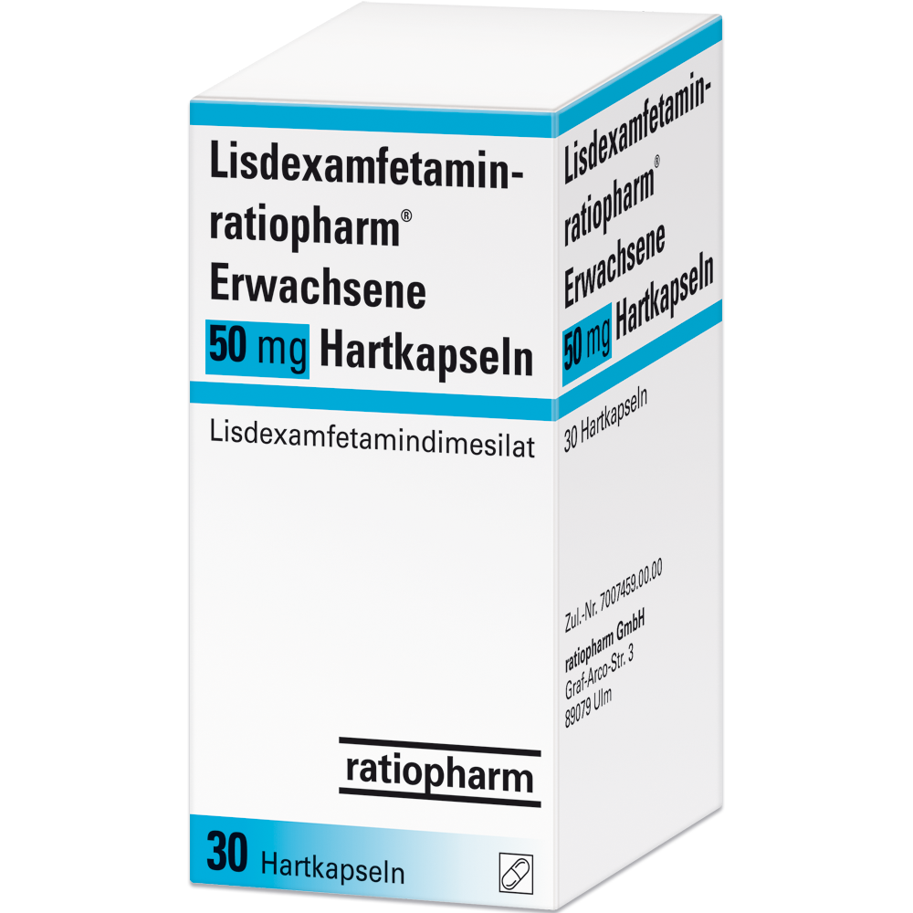 Lisdexamfetamin-ratiopharm® Erwachsene 50&nbsp;mg Hartkapseln