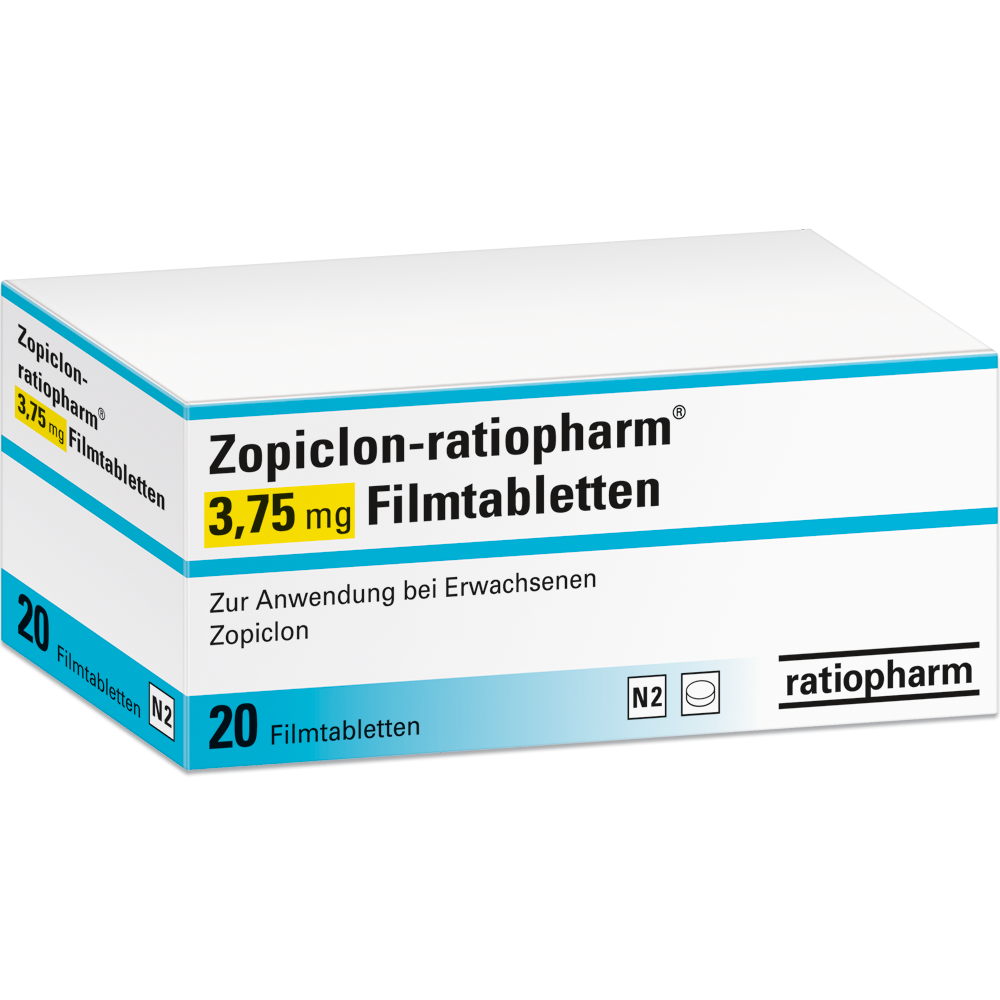 Zopiclone ratiopharm 3.75 mg